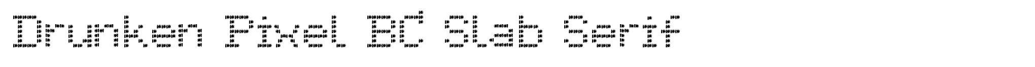 Drunken Pixel BC Slab Serif image